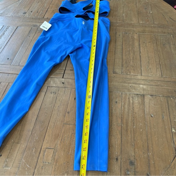 Free People Back it Up One Piece Small Pool Blue Med Impact Gym Workout Run NWT - Picture 9 of 11